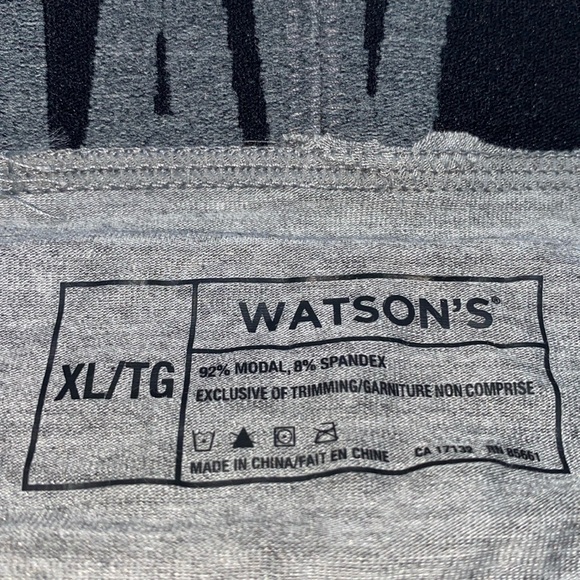 Watson’s Men’s Boxer Briefs Size XL Solid Grey New - Picture 4 of 9